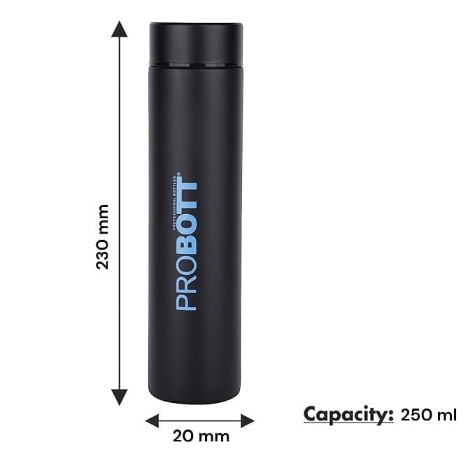 Probott Compact Vaccum Bottle, Compact & Sleek Bottle, Keeps Hot & Cold for Long Hours
