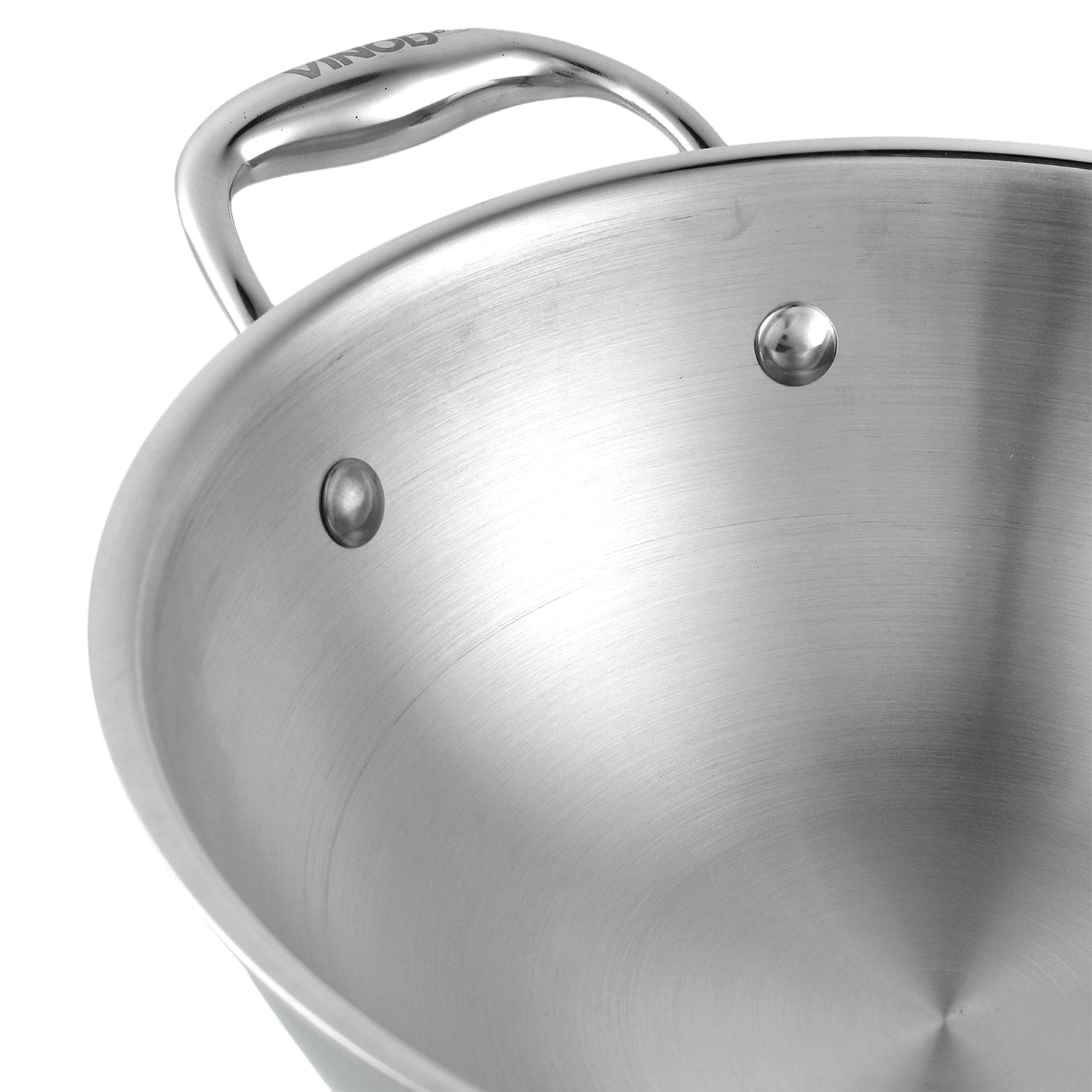 Vinod Pentola In Acciaio Inox A 3 Strati, Con Coperchio In Vetro