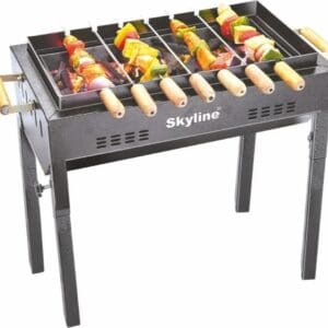 Skyline Garden Charcoal Barbeque with 7 Skewers