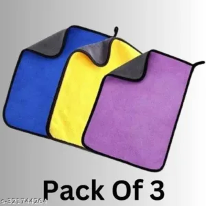Micro Fibre Duster (Pack of 3) ,450 GSM ,Multi-coloured