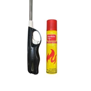 Flame Ligher with Gas Cylinder Refill