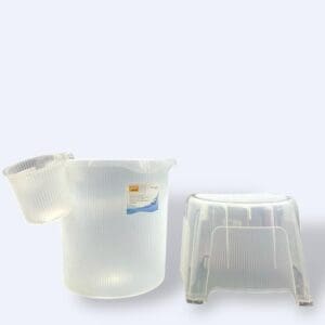 Jaypee Ribbed Series Bathroom Set, Bucket (25 Ltr.) + Mug + Stool