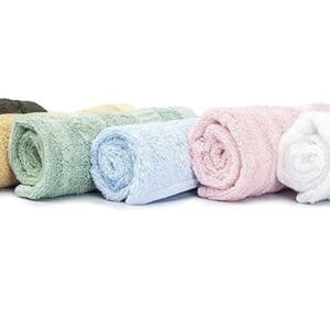 Mush Bamboo Face Towels (Pack of 6 Pcs), Mix Colours