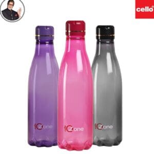 Cello Ozone Fridge Bottles, 1000 ml, Assorted Colors