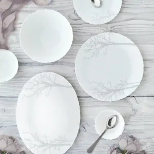 Cello Imperial Series Dinner Set, Microwave Safe, Toughened Glass