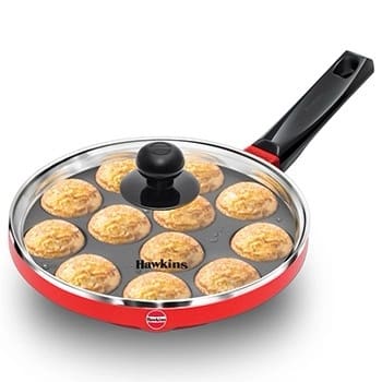 Hawkins Die Cast Appe Pan (NAPE20G), 12 Cups with Glass Lid, 20 cms