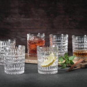 Nachtmann Ethno Whiskey Tumbler, 330 ml capacity, Set of 6, Made in Germany