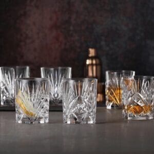 Nachtmann Palais Whiskey Tumblers, 330 ml capacity,  Set of 6, Made in Germany