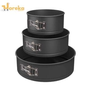 3-Piece Non-Stick Springform Cake Mould Set – Leak-Proof, Easy Release
