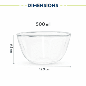 Borosil Square Mixing Bowl - 500 ml