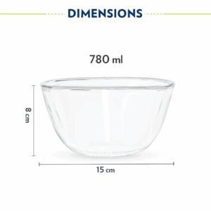 Borosil Square Mixing Bowl - 780 ml