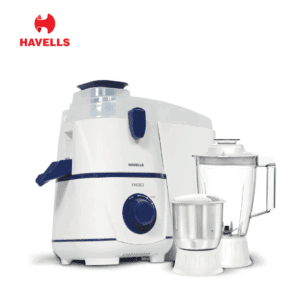Havells Rigo 500 Watts Juicer Mixer Grinder (JMG), For Daily Juicing of Most Fruits & Vegetables, 5+2 Years Warranty