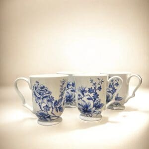 Devnow 4 pcs Milk Mug Set, Premium Porcelain set for exclusive hosting and gifting