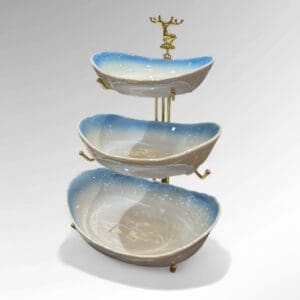 Addox Ceramic 3-tier Platter