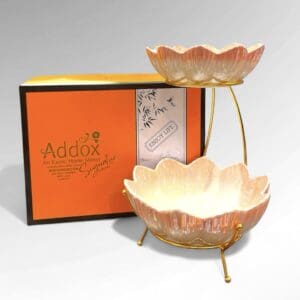 Addox 2-tier Platter, Flower Shape