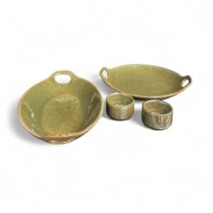Tattva Ceramic 4 pcs Platter Set, For thoughtful and elegant gifting
