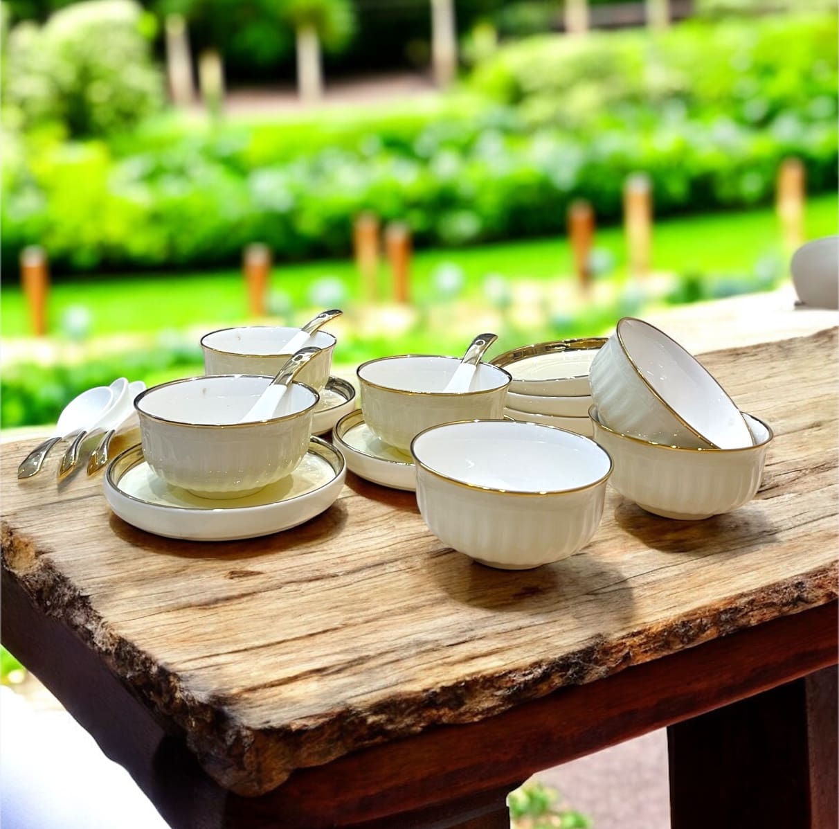 Royal Windsor 18 pcs Soup Set, 6 Bowls + 6 Plates + 6 Soup Spoons