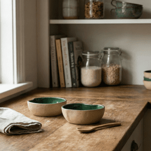 Tatva Organic Bowl Set, 2 Pcs Ceramic Bowl Set Ideal for Cereals & Snacks