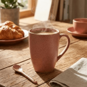 Tatva Ceramic Spotted Mug, 1N 300 ml Ceramic Mug Ideal for Tea & Coffee