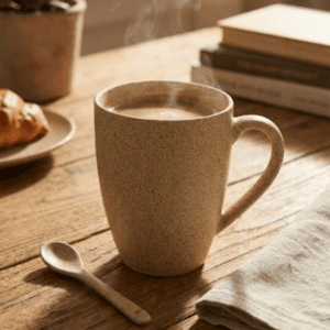 Tatva Ceramic Spotted Mug, 1N 300 ml Ceramic Mug Ideal for Tea & Coffee