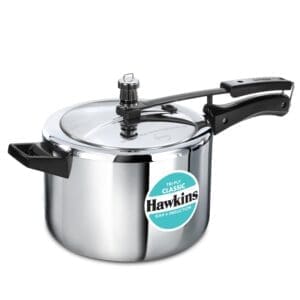 Hawkins Classic 5 Litre Tri-Ply Pressure Cooker, Triply Stainless Steel Inner Lid Cooker, Silver (SSTCL50)