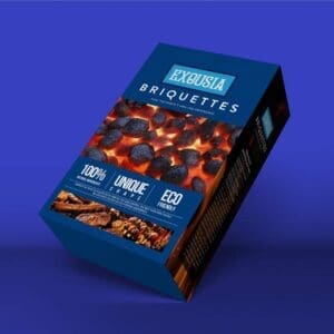 Napoleon Coconut Shell Charcoal Briquettes - 5Kg, Smokeless Eco Friendly Coal for BBQs