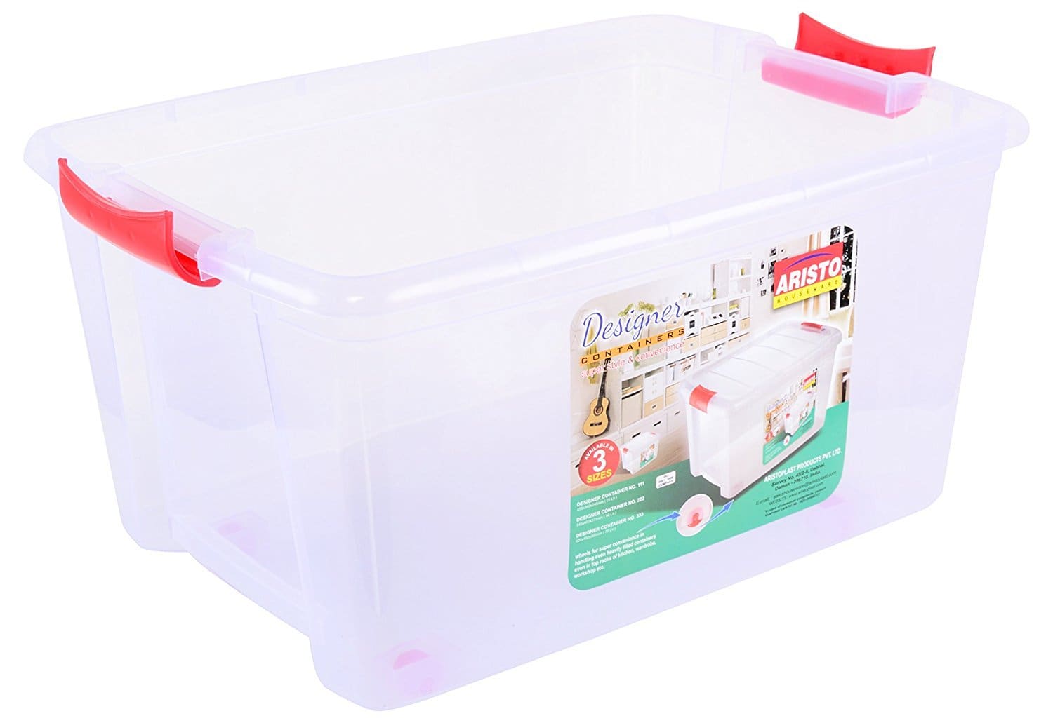 Aristo Plastic Multipurpose Rectangular Storage and Toy Box with Lid