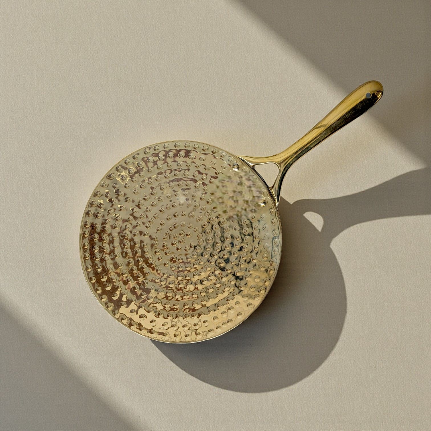 Tamira Pure Brass Roti Tawa, 26cm | Hand-Hammered Flat Base, Even Heat for Roti, Phulka & Paratha