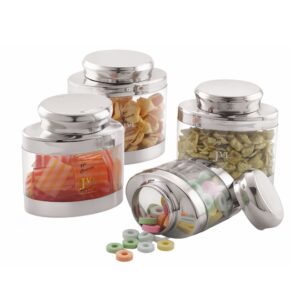 JVL Oval Canister Combo Set of 4 - 650ml (~0.5 kg/jar)