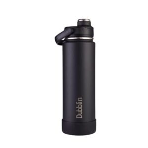 Dubblin Zoom Vacuum Insulated Steel Water Bottle, 750ml - Black