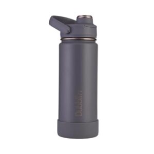 Dubblin Zoom Vacuum Insulated Steel Water Bottle, 750ml - Grey