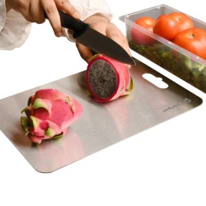 PEARLPET Stainless Steel Chopping Board for Kitchen Regular - Large