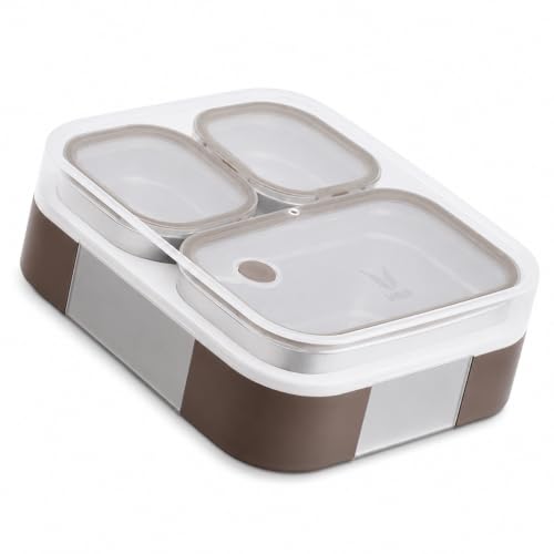 Vaya Tydbyt Stainless Steel Lunch Box, 650ml (3 Containers)
