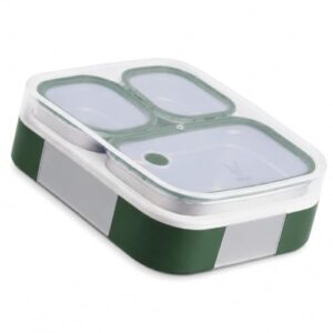 Vaya Tydbyt Stainless Steel Lunch Box, 650ml (3 Containers) - Green