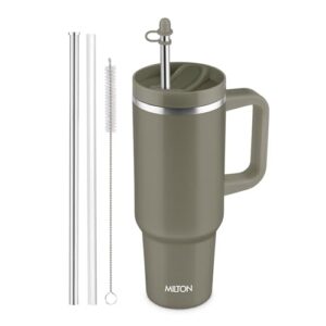 Milton Malmo 1200 Thermosteel Insulated Travel Tumbler, 1100ml - Olive Green