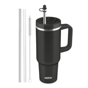 Milton Malmo 1200 Thermosteel Insulated Travel Tumbler, 1100ml - Jet Black