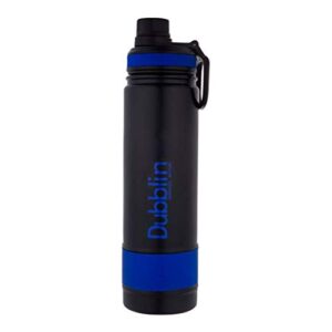 Dubblin Trump Vacuum Insulated Steel Water Bottle, 750ml - Blue