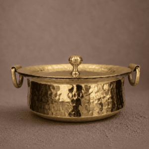 Tamira Pure Brass Sipri, Round Bottom, 4L