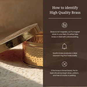 Tamira Pure Brass Roti Box / Chapati Box image 3