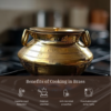 Tamira Pure Brass Degchi Patili with Lid, 3.4 Litre — view 2