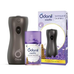 Odonil Exotic Automatic Air Freshener Spray, 225ml with Refill