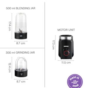 Borosil 400W Nutrifresh Black Blender image 3