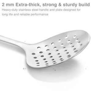 Hawkins Food-Grade Stainless Steel Skimmer for Puris, Samosa, Vada, Manchurian, Kachori, Pakodas | Poni, Jhara, Jharna, Kadchi | Perfect for Deep Frying, Straining, Draining (SSPTS) image 6