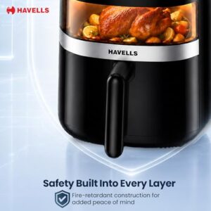 Havells Prolife Stellar Chef Digital 5.5L Airfryer image 7