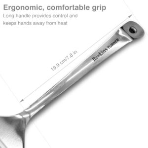 Hawkins Food-Grade Stainless Steel Turner for Dosa, Roti, Omlette, Paranthas, Pav Bhaji | Slotted Spatula, Ladle, Palta | Perfect for Flipping, Stirring, Stir-Frying, Draining (SSPTT) image 6