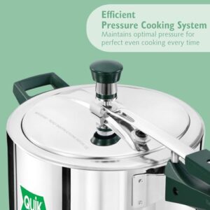 Hawkins 5 Litre Pressure Cooker | Stainless Steel | Quik | Straight Body | Induction Compatible | Ideal for 5–7 persons | Silver (QSP50)|Induction and Gas Stove Compatible image 5