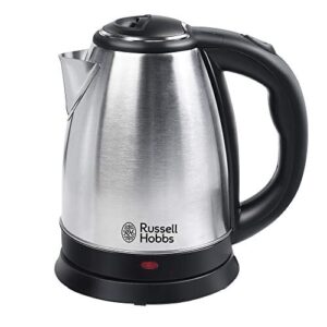 Russell Hobbs Automatic Stainless Steel Electric Kettle Dome1818 1500 Watt - 1.8 Litre with 2 Year Manufacturer Warranty (Silver), 1.8 Liter, 1500 Watt
