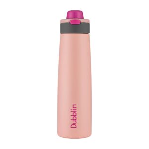 Dubblin Ruff & Tuff Insulated Steel Water Bottle - Pink