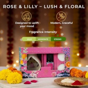 EKAM Ceramic Aroma Oil Diffuser Burner Set with Essential Oil image 6