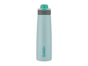 Dubblin Ruff & Tuff Insulated Steel Water Bottle, 1000ml | Double-Wall Vacuum, Hot & Cold for Hours, 100% Leak-Proof & BPA-Free – Green
